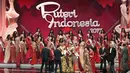 Tak hanya melahirkan Bunga Jelitha Ibrani sebagai Puteri Indonesia 2017, di Jakarta Convention Center (JCC), Senayan, Jakarta, pada Jumat (31/3/2017 juga diumumkan beberapa nama lainnya sebagai Puteri Atribut. (Nurwahyunan/Bintang.com)