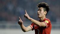 Striker tim nasional China, Wu Lei. (AFP)