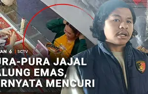 Pura-Pura Jajal Kalung Emas, Ternyata Mencuri