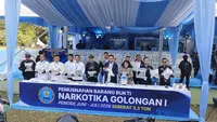 BNN Musnahkan 3,3 Ton Narkotika Hasil Lima Pengungkapan Kasus