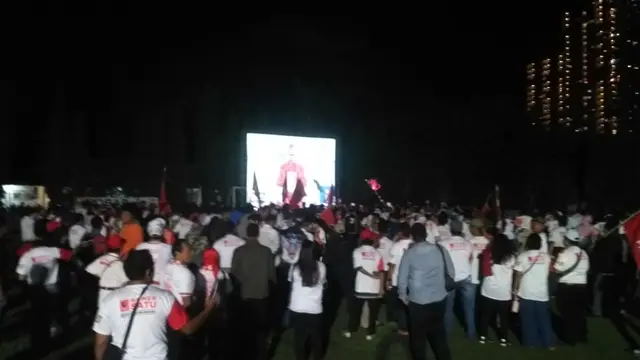 Nobar debat capres dan cawapres