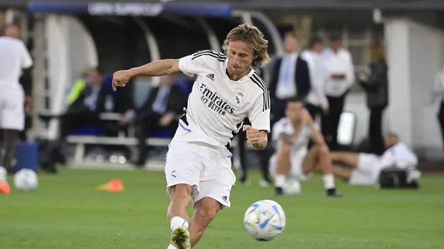Luka Modric - Real Madrid - Piala Super Eropa - 9 Agustus 2022