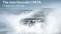 Teaser Hyundai Creta terbaru yang bakal meluncur di India.