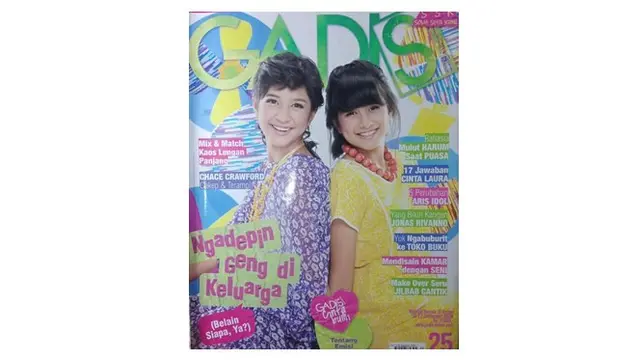 10 Gaya Seleb saat Jadi Cover Majalah Gadis, Bikin Nostalgia