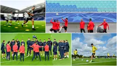 Berikut ini sesi latihan sejumlah klub besar Eropa jelang laga Liga Champions 2017. Diantaranya Tottenham Hotspur, Besiktas dan AS Monaco. (Foto-foto Kolase AP dan AFP) 