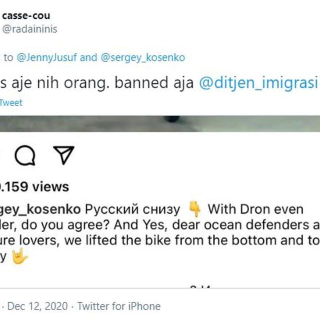 Terjun dan Buang Motor ke Laut, Turis Rusia di Bali Banjir Kecaman