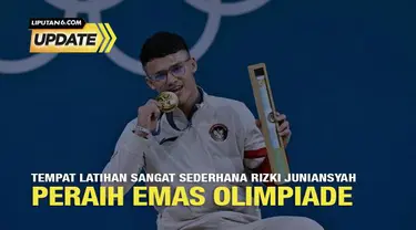 Rizki Juniansyah meraih emas angkat besi di Olimpiade Paris 2024. Prestasi itu diraih Rizki dengan berlatih keras setiap hari di sasana sederhana bernama Bulldog Gym dan terletak di tengah-tengah perumahan di Cipocok Jaya, Kota Serang, Banten.