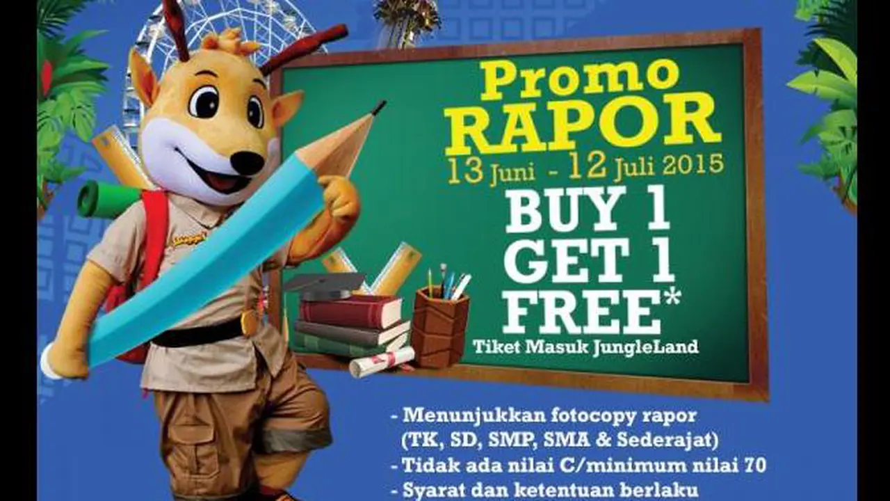 Promo Rapor Jungleland Adventure Theme Park Sentul