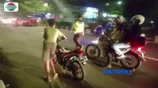 Aksi Kejar-kejaran Polisi dan Remaja Warnai Razia Balap Liar di Sidoarjo