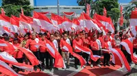 Tim pendaki Ekspedisi 79 yang akan mengibarkan bendera Merah Putih raksasa pada 17 Agustus di gunung para petapa, yaitu Gunung Arjuno. (Istimewa)