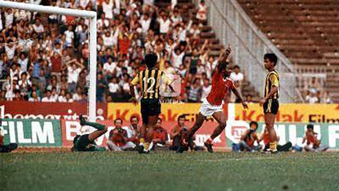 Timnas Indonesia pada SEA Games 1987 di Jakarta. (Facebok Zona Memory Sepak Bola)