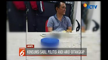 Politisi Partai Demokrat, Andi Arief, ditangkap karena mengonsumsi narkoba berupa sabu di kawasan Slipi, Minggu (3/3) malam. Kini, Andi tengah jalani pemeriksaan di BNN Cawang Jaktim.
