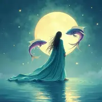 logo ramalan zodiak pisces (sumber: AI generated)