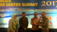 Menteri Ketenagakerjaan Hanif Dhaikiri menghadiri Indonesia Career Summit (ICCN) 2017 di IPB International Convention Center, (Foto: Ahmad Sudarno)