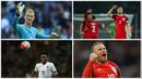 Pelatih Inggris,  Roy Hodgson, sudah mengumumkan skuat Inggris untuk Piala Eropa 2016. Berikut prediksi pemain inti pasukan The Three Lions. (AFP)