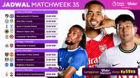 Jadwal Liga Inggris Pekan ke-35 Live Vidio 6 sampai 9 Mei : Chelsea Vs Bournemouth, Arsenal Vs Newcastle