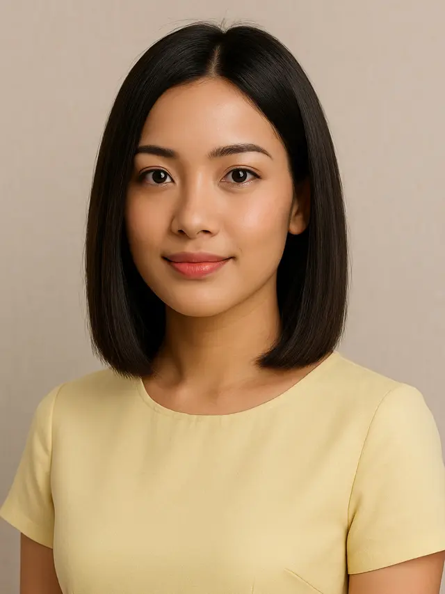 Model Rambut Sebahu 2025 untuk Wajah Oval Indonesia