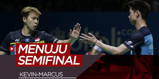 VIDEO: Menang Mudah atas Wakil China, Kevin / Marcus Menuju Semifinal di Indonesia Open 2019