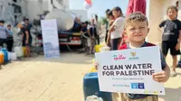 Bantuan Kemanusiaan untuk Warga Gaza, Le Minerale bersama BAZNAS RI Salurkan 224.000 Liter Air Bersih