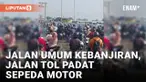 Terendam Banjir Bekasi, Ratusan Sepeda Motor Lewat Tol Cibitung-Cilincing