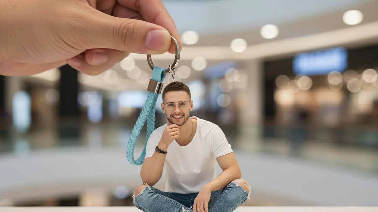 Miniatur Gantungan Kunci Gemini AI