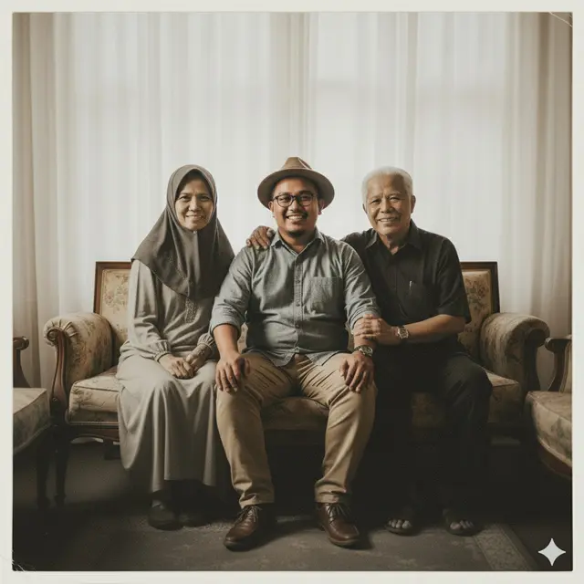 Cara Membuat Foto Bersama Orang Tua yang Sudah Meninggal dengan Gemini AI, Bikin Rindu Ayah Ibu