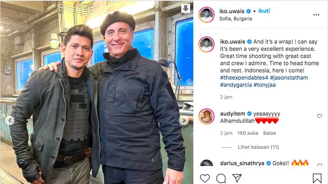 Syuting The Expandables 4 Telah Rampung, Iko Uwais Siap Kembali ke Indonesia. (instagram.com/iko.uwais)