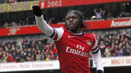 Arsenal membeli Gervinho pada tahun 2011 dari Lille. Setelah menghabiskan dua musim di Arsenal, Gervinho dijual ke AS Roma lalu menerima pinangan Hebei China Fortune pada 2016 dan berakhir di Yunani untuk Aris Thessaloniki. Sejak 1 Juli 2023 pemain berusia 36 tahun tersebut resmi menganggur. (AFP/Ian Kington)