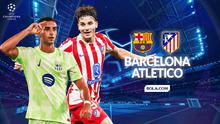 Cover prediksi Barcelona vs Atletico Madrid - Liga Champions. (Bola.com/Gregah Nurikhsani)