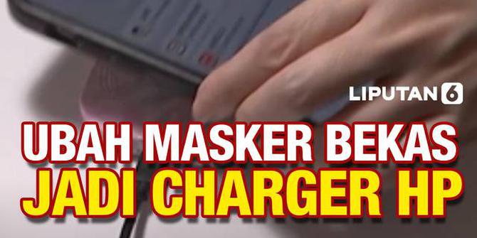 VIDEO: Keren! Perusahaan Taiwan Ubah Limbah Masker Covid-19 jadi Charger Hp