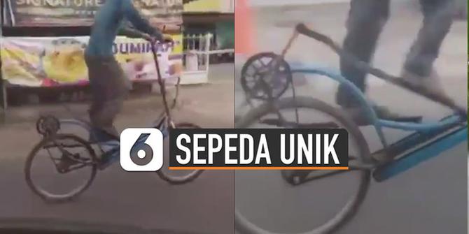 VIDEO: Viral Bersepeda Dengan Cara Unik