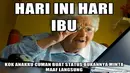 Kok cuma buat status? (Memegenerator.net)