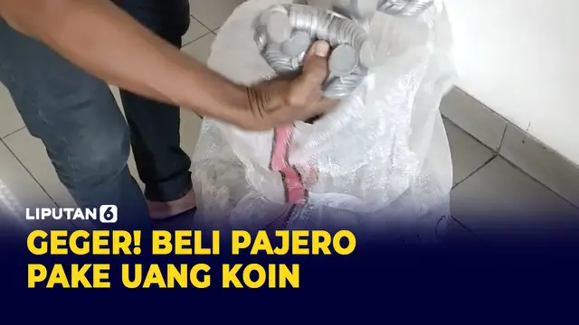 VIDEO: Gokil! Beli Mobil Pajero Pake Uang Receh Berkarung-karung