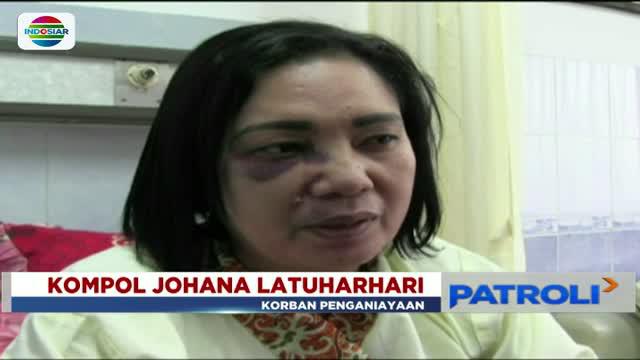 Kompol Johana dilarikan ke rumah sakit akibat dianiaya oleh sopir truk di jalan Tol Kebon Nanas, Tangerang, Banten.