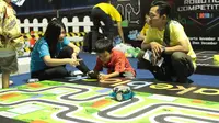 Kids Zone menjadi salah satu hiburan pada area Indonesia Open 2018 di Istora Senayan, Jakarta, (4/6/2018). Fasitilats tersebut untuk memberikan hiburan untuk keluarga. (Bola.com/Benediktus Gerendo Pradigdo)