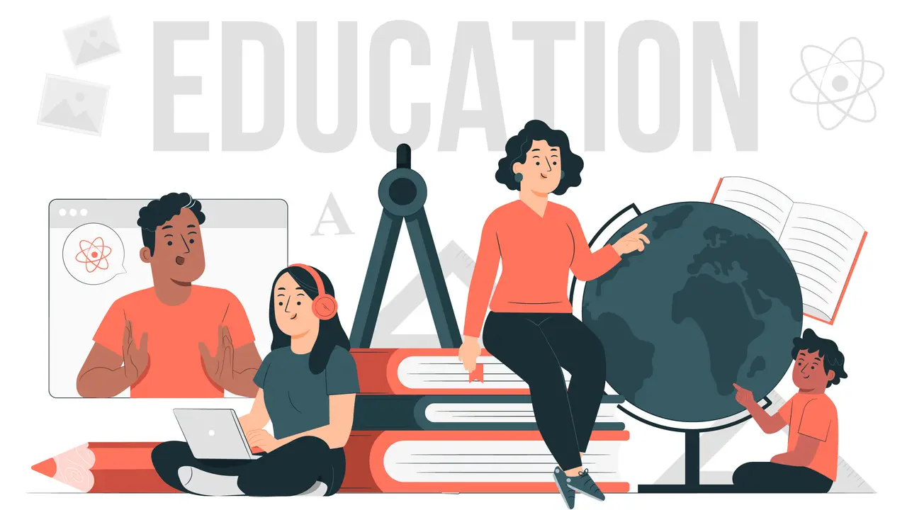 Ilustrasi ujian, belajar, edukasi
