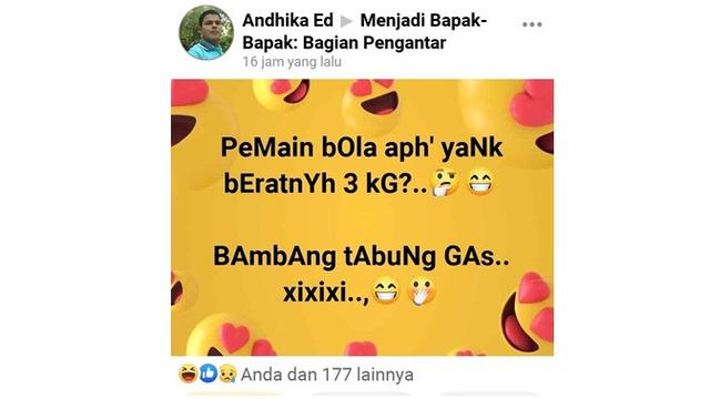 6 Status Facebook Tebak-Tebakan ala Bapak-Bapak Ini Bikin Ketawa Geli