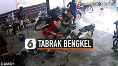tabrak bengkel