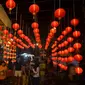 Gelaran lampion menandai perayaan Cap Go Meh di Pecinan Semarang (foto : liputan6.com/edhie prayitno ige)