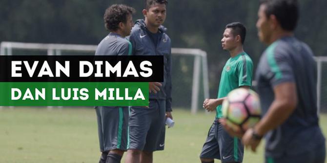 VIDEO: Ini Ternyata yang Dibicarakan Luis Milla dengan Evan Dimas