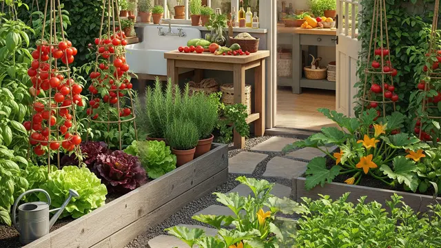 Kebun Sayur Dekat Dapur (Image by Gemini AI)