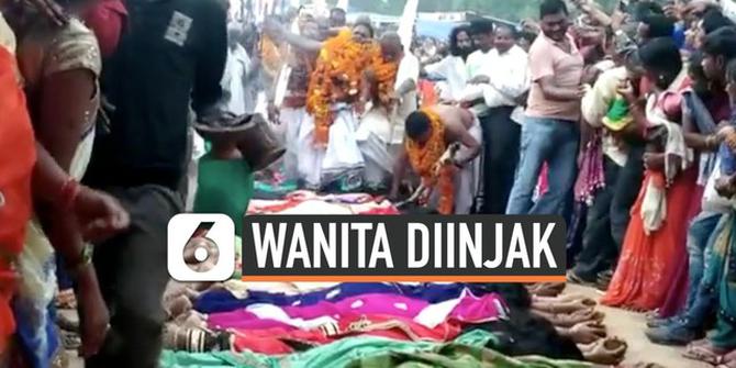 VIDEO: Demi Bisa Hamil, Wanita India Rela Diinjak-Injak Pria