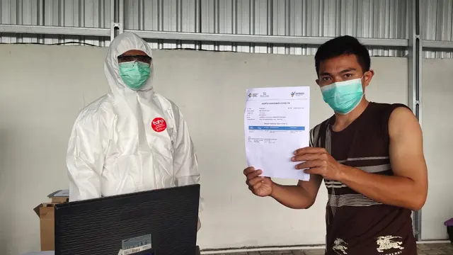 Layanan vaksinasi Covid-19 gratis di Stasiun Purwokerto untuk pelanggan kereta api jarak jauh. (Foto: Liputan6.com/Humas Daop 5 Purwokerto)