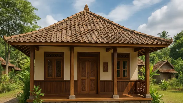 Model Rumah Sederhana Semi Permanen tapi Mewah di Desa