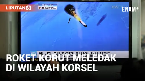 VIDEO: Militer Korea Selatan Rilis Rekaman yang Tunjukkan Penampakan Ledakan Roket Korea Utara