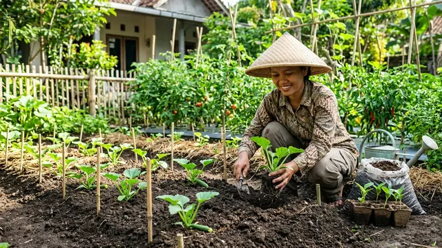 Cara Menanam Zucchini di Pekarangan (AI Generated)