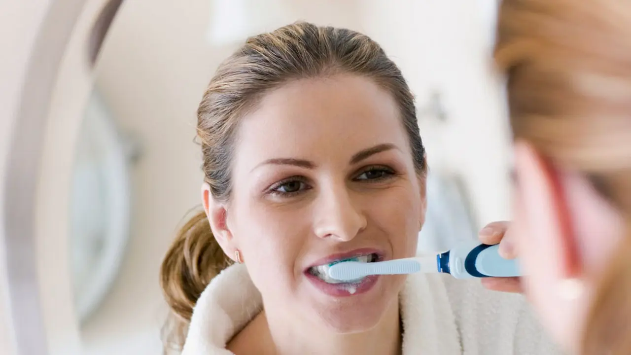Brushing teeth