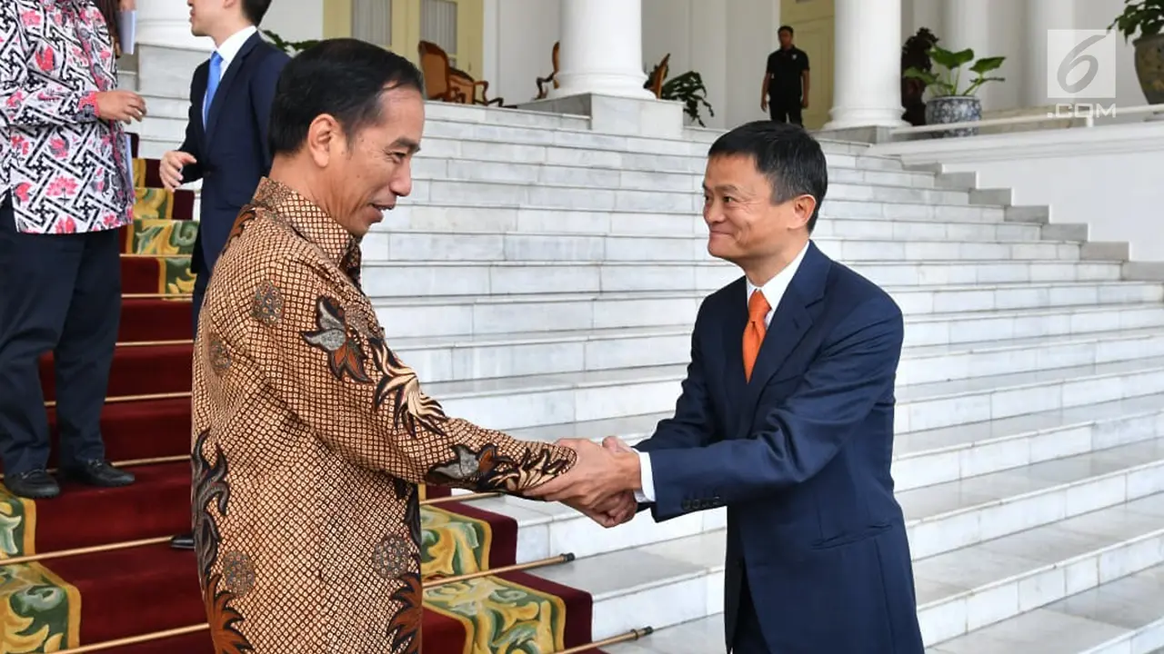 Jokowi Terima Jack Ma di Istana Bogor