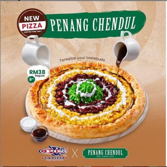 Restoran di Malaysia Sajikan Pizza dengan Topping Cendol