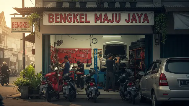 Bengkel Motor atau Mobil Kecil/Gemini AI